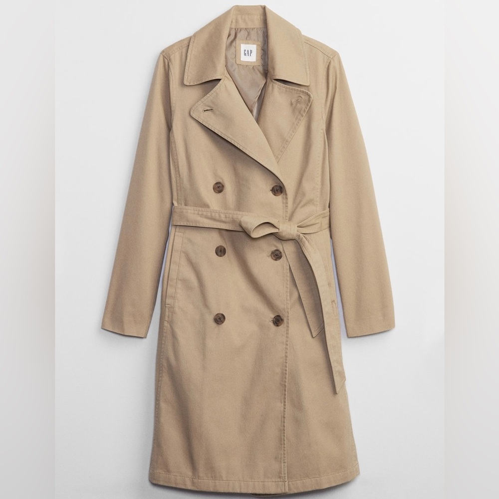 Gap Small Khaki color Trench Coat 100% cotton